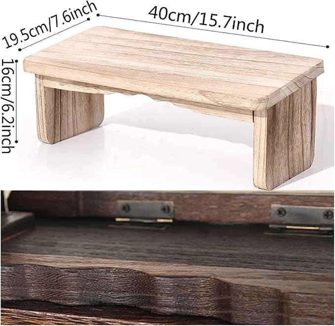 Kneeling Chair,Meditation Bench Kneeling Stool,Portable Foldable Perfect Kneeling Stool Ergonomic Yoga Bench, for Tea Ceremony, Seiza, Yoga, Praying and Healthier Sitting(Dark Brown)