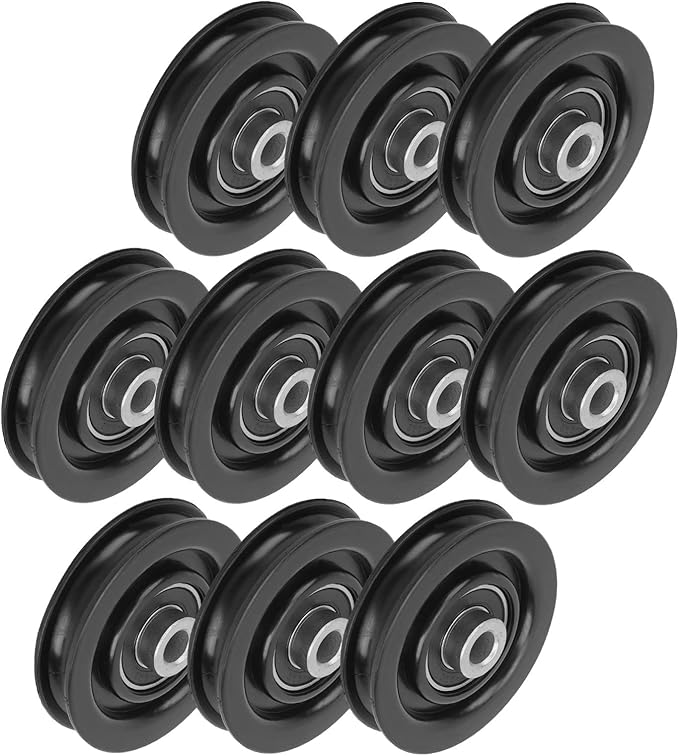 Nylon Iron Fitness Bearing Pulley, Home Gym Accessories Strength Training Equipment Attachment, Suitable for Health Club, Family Fitness, Business or Private use, Necessary