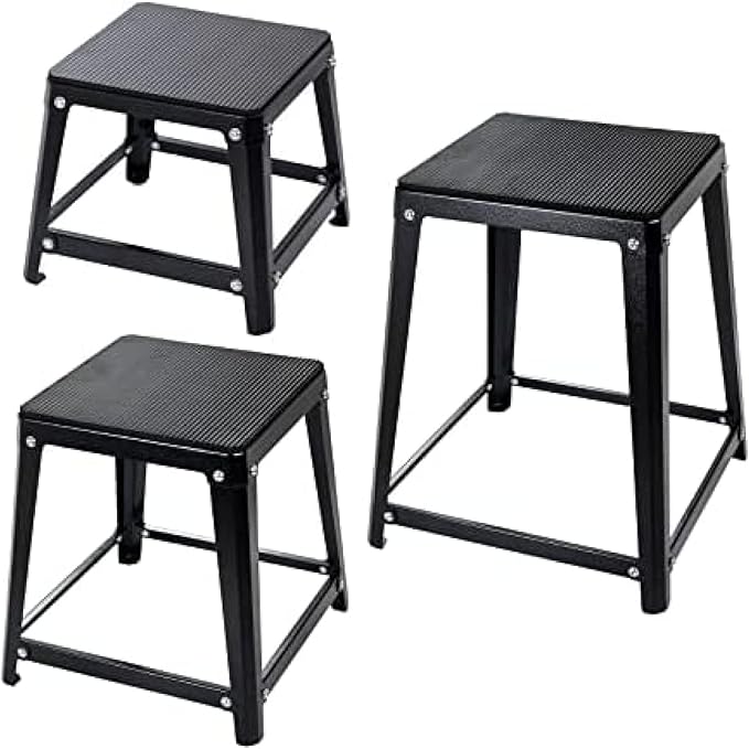 Plyometric Boxes Steel Plyo Box Fitness Exercise Jump Box For Home Gym Plyometric Jumping Exercises