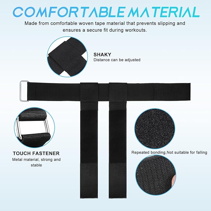 Dumbbell Foot Attachment, 2pcs Tibialis Trainer Adjustable Ankle Weights Straps for Weight Lifting Leg Workouts Straps Weight Lifting Shin Splint Hamstring Curls Fitness Training Home Gym Equipment