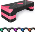 Exercise Workout Aerobic Step Platform Trainer, 27" Aerobic Stepper with 4"-6"-8" Adjustable Height Risers