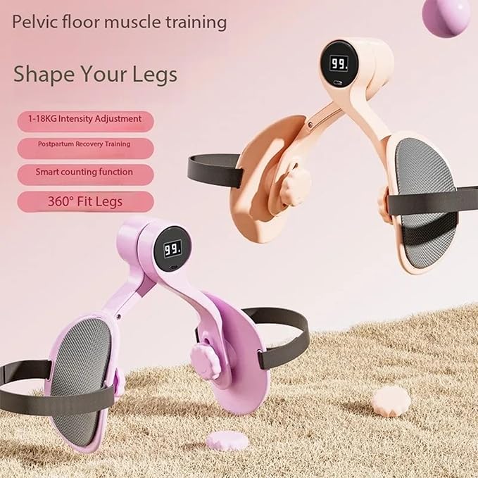 Inner Thigh Toner Muscle Fitness Exercise Equipment Pelvic Floor Trainer Arm Leg Exercisers for Home Gym Pelvic Floor Trainer Home Fitness Equipment Inner Thigh Toner