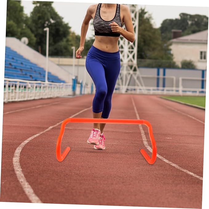 1pc Jumping Training Hurdle Portable Detachable Agility Training Rack for Football Basketball and More Enhances Speed and Coordination Orange Design
