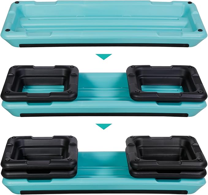 HomGarden 28.15" & 43" Adjustable Workout Aerobic Stepper in Fitness & Exercise Step Platform Trainer Stepper