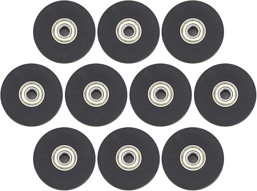10pcs 50mm Nylon Fitness Bearing Pulley, Gym Pulley Accessory, Durable Home Gym Attachments for Strength Training, Lightweight Exercise Equipment with Smooth Rotation, Compatible