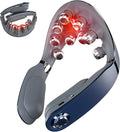 SKG Foldable Neck Massager for Pain Relief Deep Tissue Vibration Cordless Travel Massager,Portable 3D Neck Massager for Office Home Car Gifts for Men Women Dad Mom Grandpa