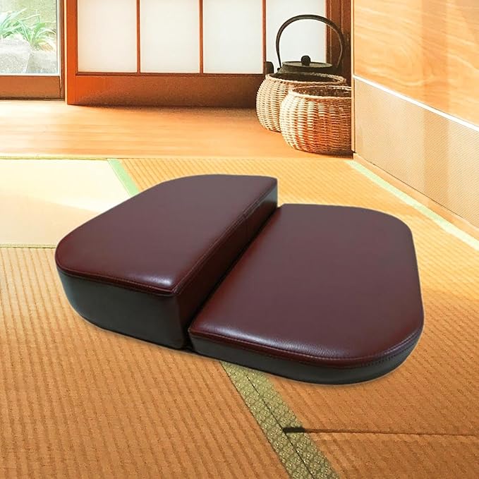 Folding Meditation Bench Prayer Kneeler Easy to Clean Ergonomic Lightweight Prayer Bench Kneeling Stool for Home Living Room