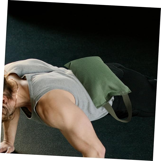 2Kg Canvas Weighted Sandbag with Handle Empty Fitness Bag for Yoga Weight Training Versatile Durable Design for Workouts and Exercise