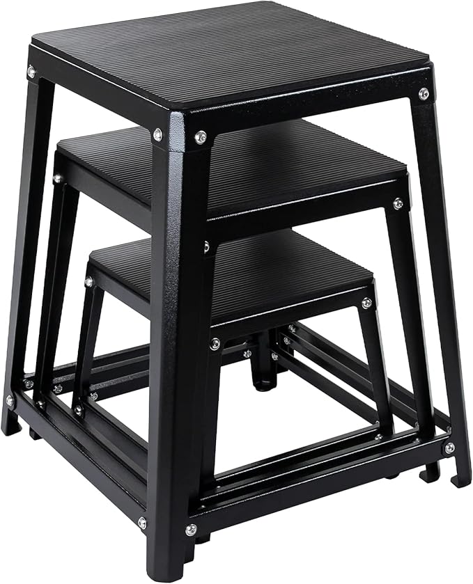 Plyometric Platform Box 12/18/20/24 Inch Fitness Exercise Jump Box Step for Fitting, Plyometric Box Jumping Exercise Training