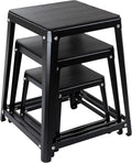 Metal Plyometric Jumping Box, Steel Fitness Exercise Jump Platforms Box for Conditioning Strength and Agility Training, 12 Inch Anti-Slip Workout Step Up Box for Home Gym