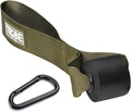 Tribe Lifting Adjustable Resistance Band Anchor - Door Anchor with 5 Loops & Metal Rings, Durable Nylon Strap for Full-Body Workouts