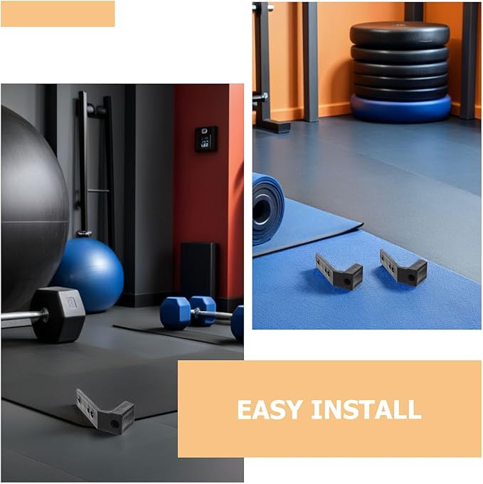 10pcs Barbell J Hooks for Squat Rack Power Rack Accessories 40x55x100mm Pa/pp Material Wall Mount Barbell Storage Holders for Home Gym Strength Training Equipment