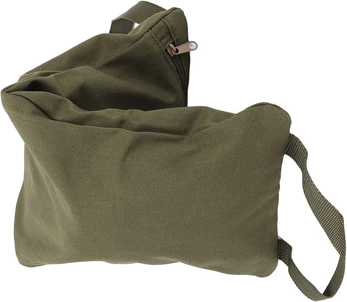 Green Yoga Sand with Handle, Portable Fillable Yoga Sandbags, Weight Training Equipment for Yoga and Pilates, 12OZ Workout Sandbag