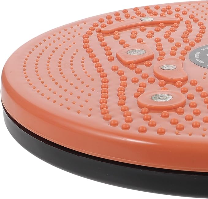 Twisting Board Waist Slimming Machine with Rope 1pcs Orange Body Massage Exercise Rotating Disc for Home Fitness and Core Training