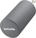 BetterMe Foam Roller for Muscle Recovery – High Density Exercise Roller for Back &Legs – Deep Tissue Massage Roller for Tension, Relief & Stretching (Stone Gray)