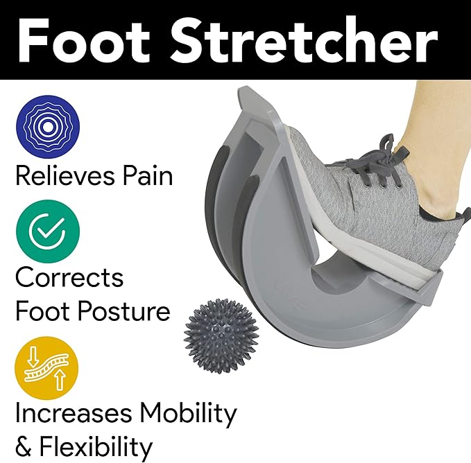 ProHeal Achilles Tendonitis Relief Foot Rocker - Calf Stretcher with Spiked Ball Massager - for Plantar Fasciitis - Calf, Foot, Heel, and Ankle Stretcher - Lower Leg Pain