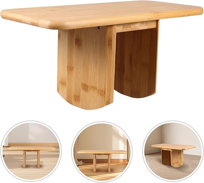 BESPORTBLE Meditation Bench Wooden Stool Compact Portable Multi-Functional Seat for Yoga Prayer and Office Use with Smooth Finish and Stylish Craftsmanship
