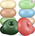 Libima 8 Pcs Flexible Seating for Classroom Inflatable Yoga Ball Chairs with Pump Donut Exercise Ball Chair Cushion Seat for Office Balance and Stability Training Home Gym