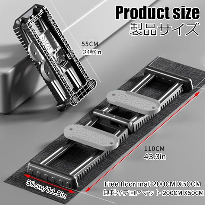 Foldable Skiing Exerciser Leg Splitter Ski Machine Portable Body Slimming Trainer Collapsible Leg Magic Machine Yoga Fitness Equipment for Use(Gray,Hip Training Circle)