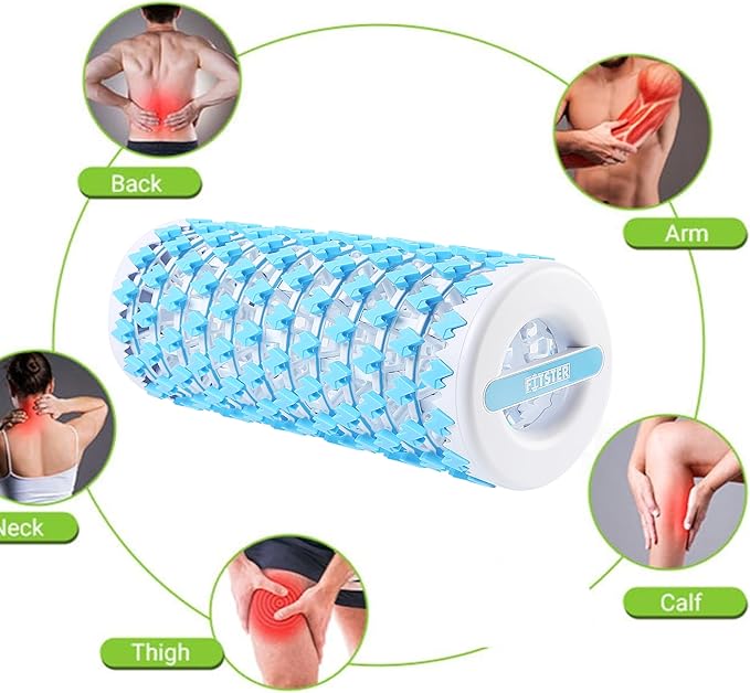 Collapsible Foam Roller for Exercise and Recovery (13 Inches), Easily Portable at 5.5 inches (Blue)