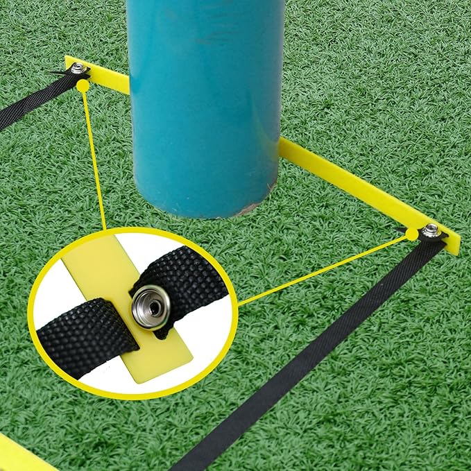 20ft Adjustable Agility Ladder with Carry Bag – Football Training Equipment & Speed Ladder for Soccer, Basketball – Agility Training Equipment for Footwork Drills