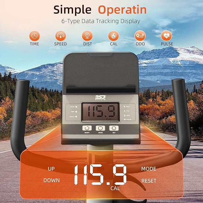 Recumbent Exercise Bike, Recumbent Bike for Home, Recumbent Stationary Bike 350LBS Weight Capacity, Magnetic Recumbent Bike with Smart APP, LCD Monitor, Heart Rate Handle
