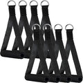 Sumind 8 Pcs Gym Exercise Handles Replacement Cable Machine Attachments for Home Gym Equipment Pulley System Resistance Bands, Strength Trainer, Heavy Duty Workout Handles
