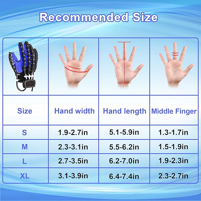 Rehabilitation Robot Gloves for Hemiplegia Stroke Cerebral Palsy,Stroke Gloves,Hand Restorey Equipment(Right Hand-S)