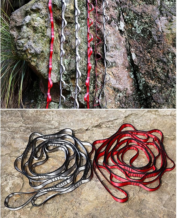 150KG Load Pilates Belt Rope 9 Rings Adjustable Heavy Duty Climbing Strap For Pilates Hammocks Climbing
