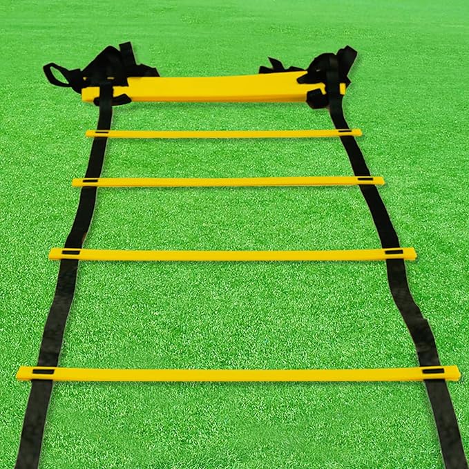 Agility Ladder Flexibility Speed Ladder, Sports Training Set,Fitness Jumping Ladder Footwork Sport Equipment,for Kids/Adults Outdoor Training(Size:5m)