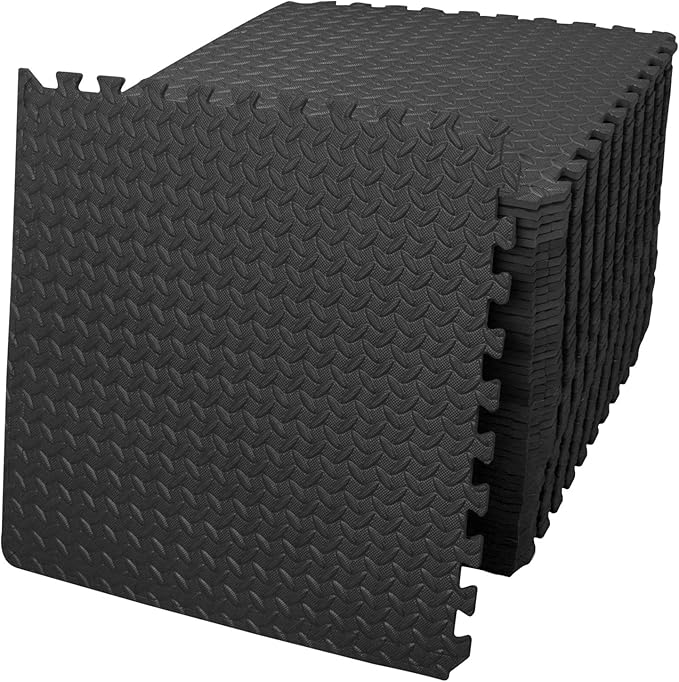 innhom 12/24/48 Tiles Gym Flooring Gym Mats Exercise Mat for Floor Workout Mat Foam Floor Tiles for Home Gym Equipment Garage