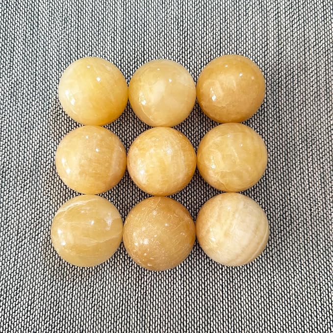 Marble Baoding Balls, Chinese Meditation Stress Relief Balls for Hand Therapy, Manual Massage Exercise,Beige,Small-1.38"