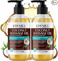 Tropical Coconut Massage Oil for Massage Therapy, Soothing Massage Oil with Coconut & Passion Fruit Oil for Muscle Relaxing, Skin Moisturizing & Hydrating, 2-Pack
