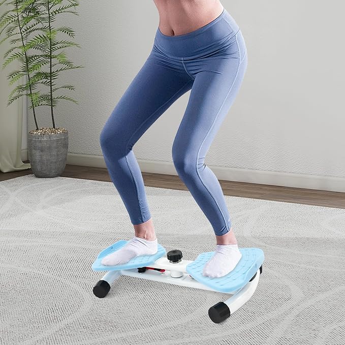 Waist Twister, Non-Slip Dual Pedal Ab Machine with Resistance Bands, Home Fitness Core Trainer for Slim Waist & Abs Workout, 260 lbs Capacity