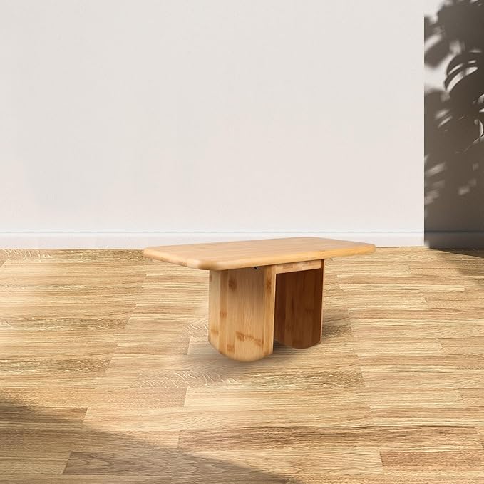 Meditation Bench Stool for Prayer and Yoga, Portable Ergonomic Wooden Sitting Bench with Comfortable Support for Adults, Compact Seat for Meditation and Zen Practice