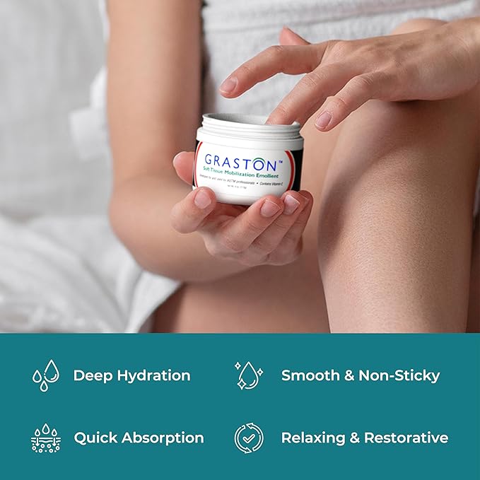 Graston Technique Vitamin E Enriched Emollient Cream - 4oz Jar, Ideal for IASTM Massage Lotion & Massage Cream, Perfect Vitamin E Cream for Massage and Physical Therapy, 1-Pack