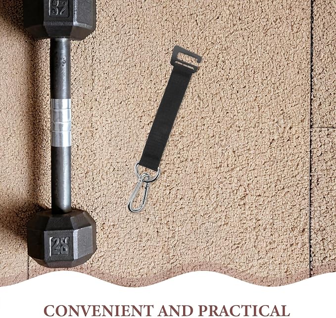 SUPVOX Gym Equipment Hanging Strap with Heavy-Duty Pull-up Hook and Sandbag Tree Swing Hook, Black Safety Strap for Strength Training and Fitness Weight Lifting Attachments