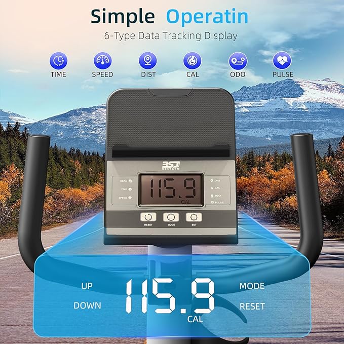 Recumbent Exercise Bike, Recumbent Stationary Bike for Home, Recumbent Bike 350LBS Weight Capacity, Magnetic Recumbent Bike with Smart APP, LCD Monitor, Heart Rate Handle