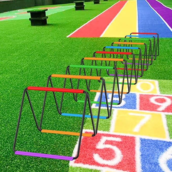 Agility Ladder Football Footwork Ladder Multipurpose Adjustable Jumping Hurdles for Soccer Volleyball Rugby, 20 Grids