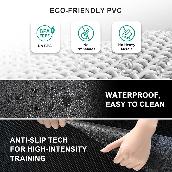 Foldable Treadmill Mat Walking Pads, Bike Exercise Equipment Mat, 1/4" Thick, 63"x30" Anti-Slip Waterproof Floor Protector for Carpet, Home Hardwood, Home Gyms, Workout Fitness Machines, Yoga, Gift