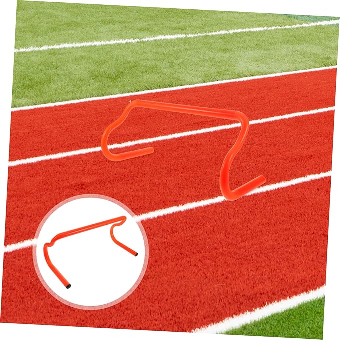 1pc Football Training Hurdle for Agility and Speed Drills Detachable Portable and Jumping Rack Orange