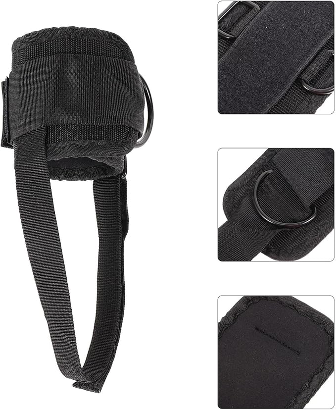 ibasenice Ankle Strap for Cable Machine Fitness Ankle Band with 360° Rotating Buckle for Gym Cable Leg Exercises Strength Training Equipment Attachment