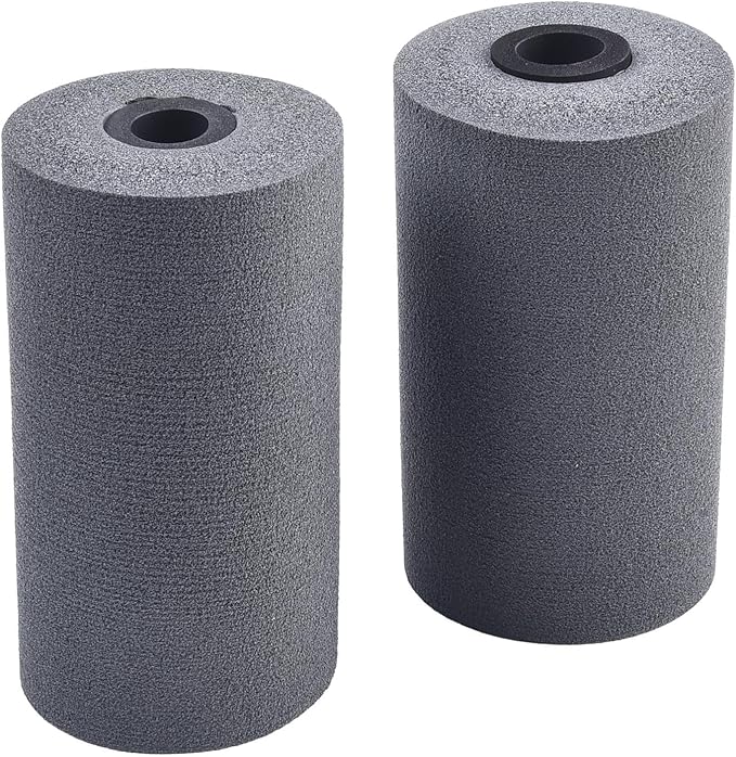 Foot Foam Pads Rollers Replacement for Leg Extension Attachments for Weight Bench and Home Gym Equipment, Fits Tube Diameter 22-25mm