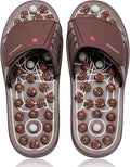 BYRIVER Portable Compact Travel Foot Massager, Acupuncture Ball Massage Flip Flops Slippers Tools, Destress Relaxation Gift for Men Women Dad Mom(03M)