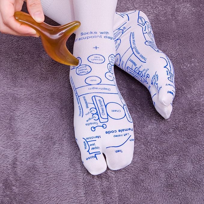 Broman Reflexology Tool - Trigger Point Massage Tool, Perfect for Full Body Massage, Ideal as Foot Massager and Hand Massager, Small Yet Mighty, Amber-Color